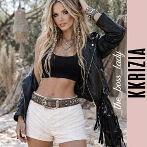 K Krizia textured shorts white